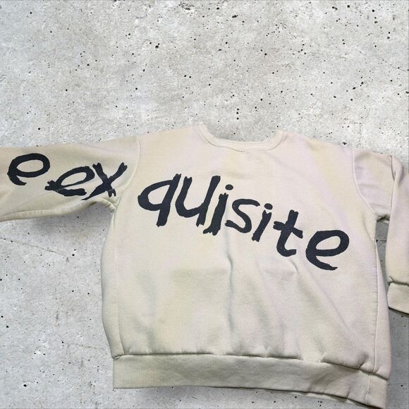 Vintage CP Company The Exquisite Spellout Graphic Crewneck Sweatshirt Distressed - Picture 7 of 12